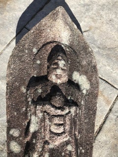 Important Japanese Antique Spiritual Guardian Jizo Holding Potion Bowl, 1840