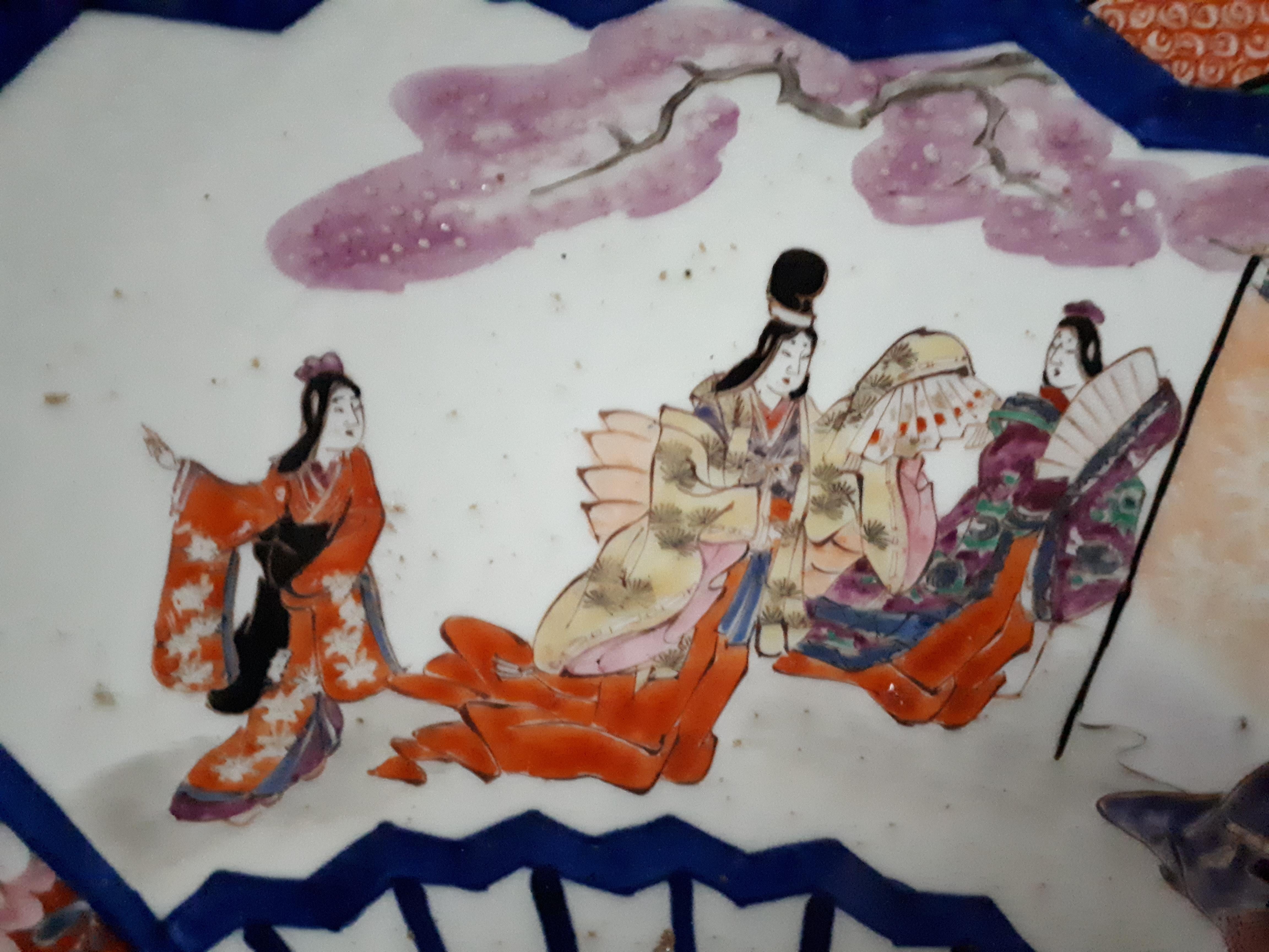 Important Japanese Arita (Imari) Porcelain Dish, Japan Edo Period For Sale 6