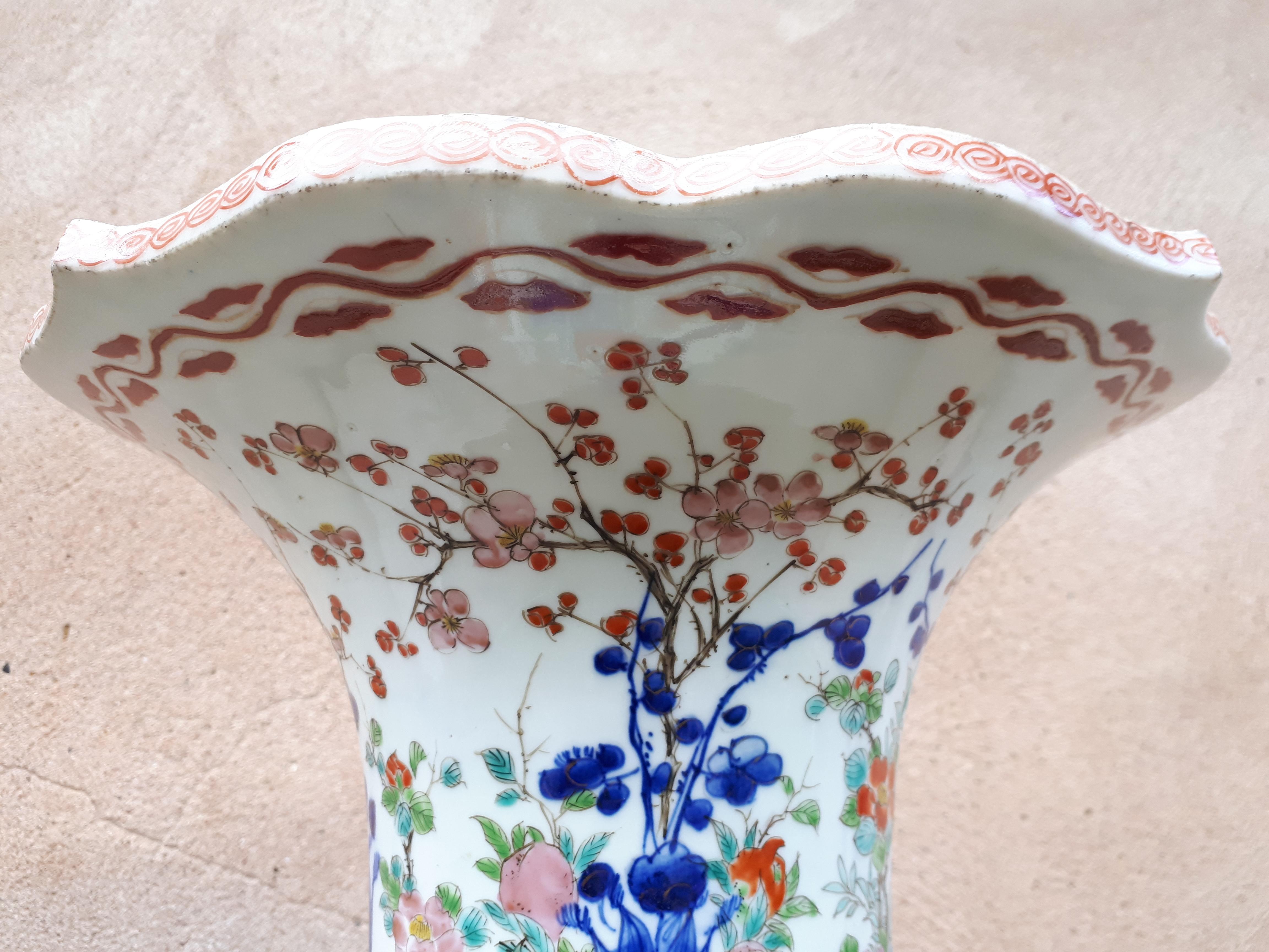 Important Japanese Arita Porcelain Vase With Imari Decor, Japan Nineteenth For Sale 5