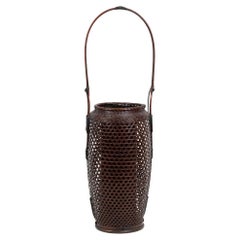 Important Japanese Ikebana basket of an Oblong form