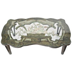 Important "La Reine Floral" Bronze Table by Philip and Kelvin LaVerne, Signed