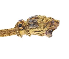 Important Lalaounis Greece Chimera Diamond Sapphire Ruby Gold Necklace