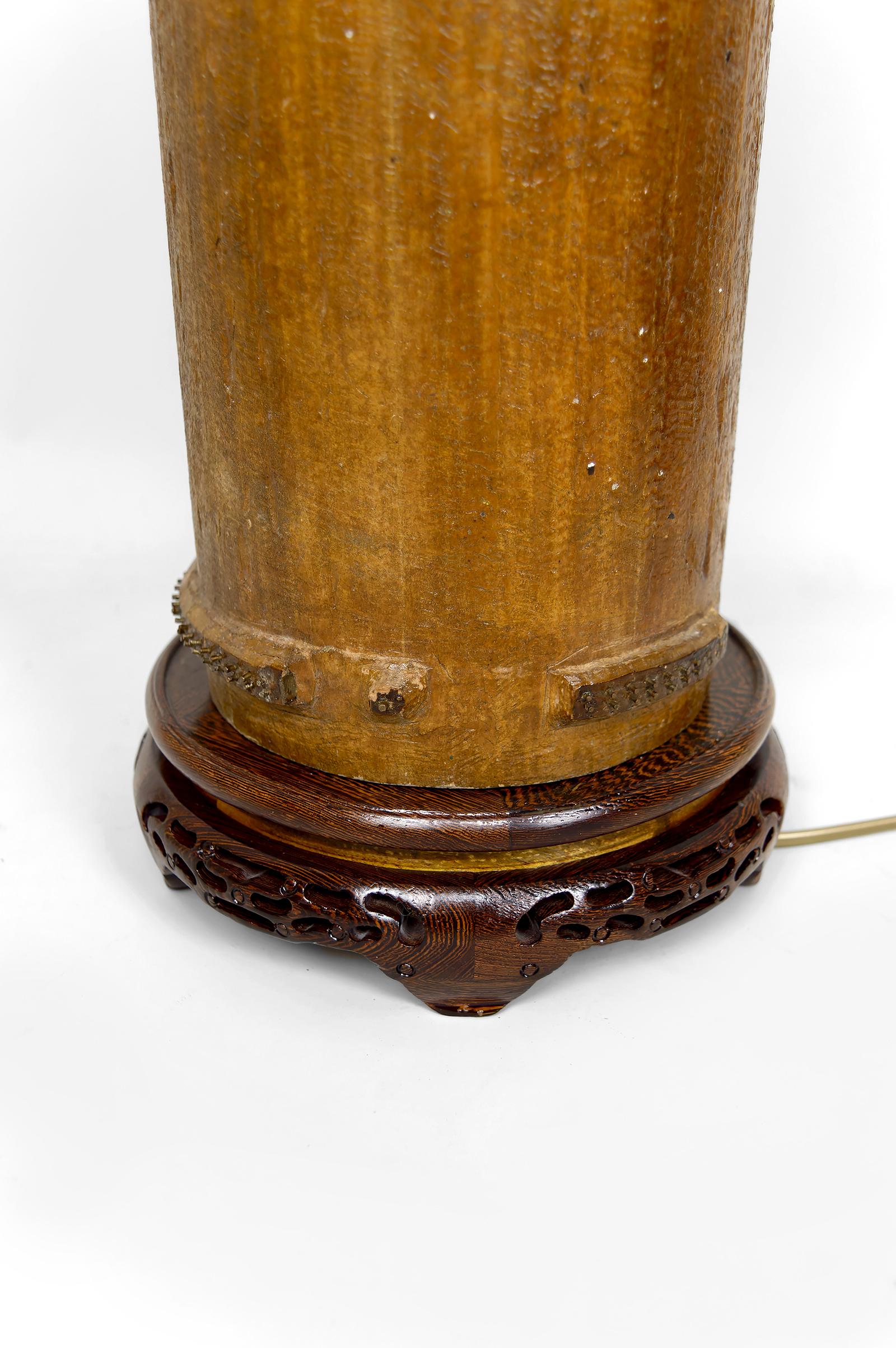 Lampe importante, rouleau d'impression industriel victorien ancien, fin du 19e siècle en vente 2