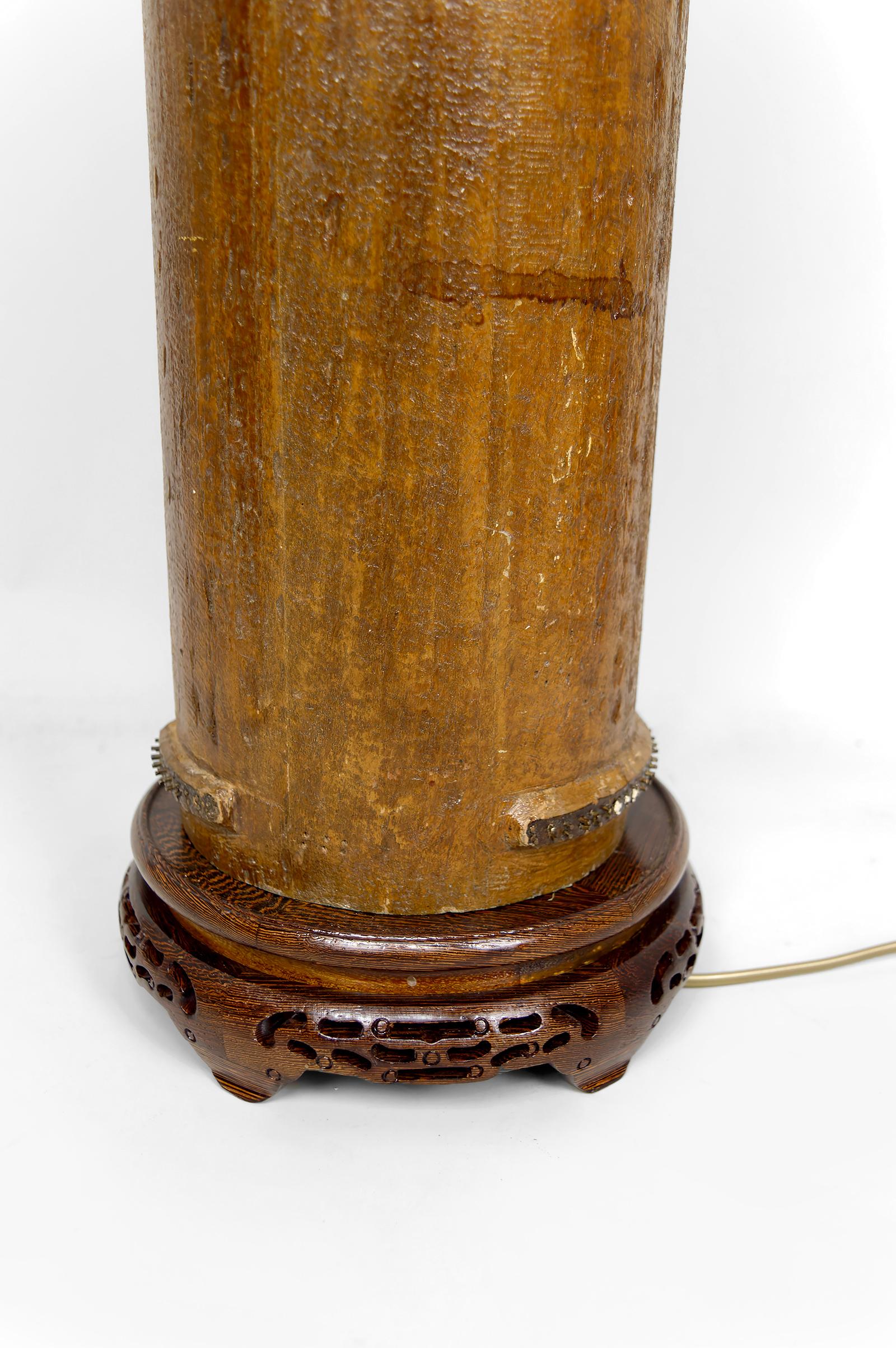 Lampe importante, rouleau d'impression industriel victorien ancien, fin du 19e siècle en vente 1