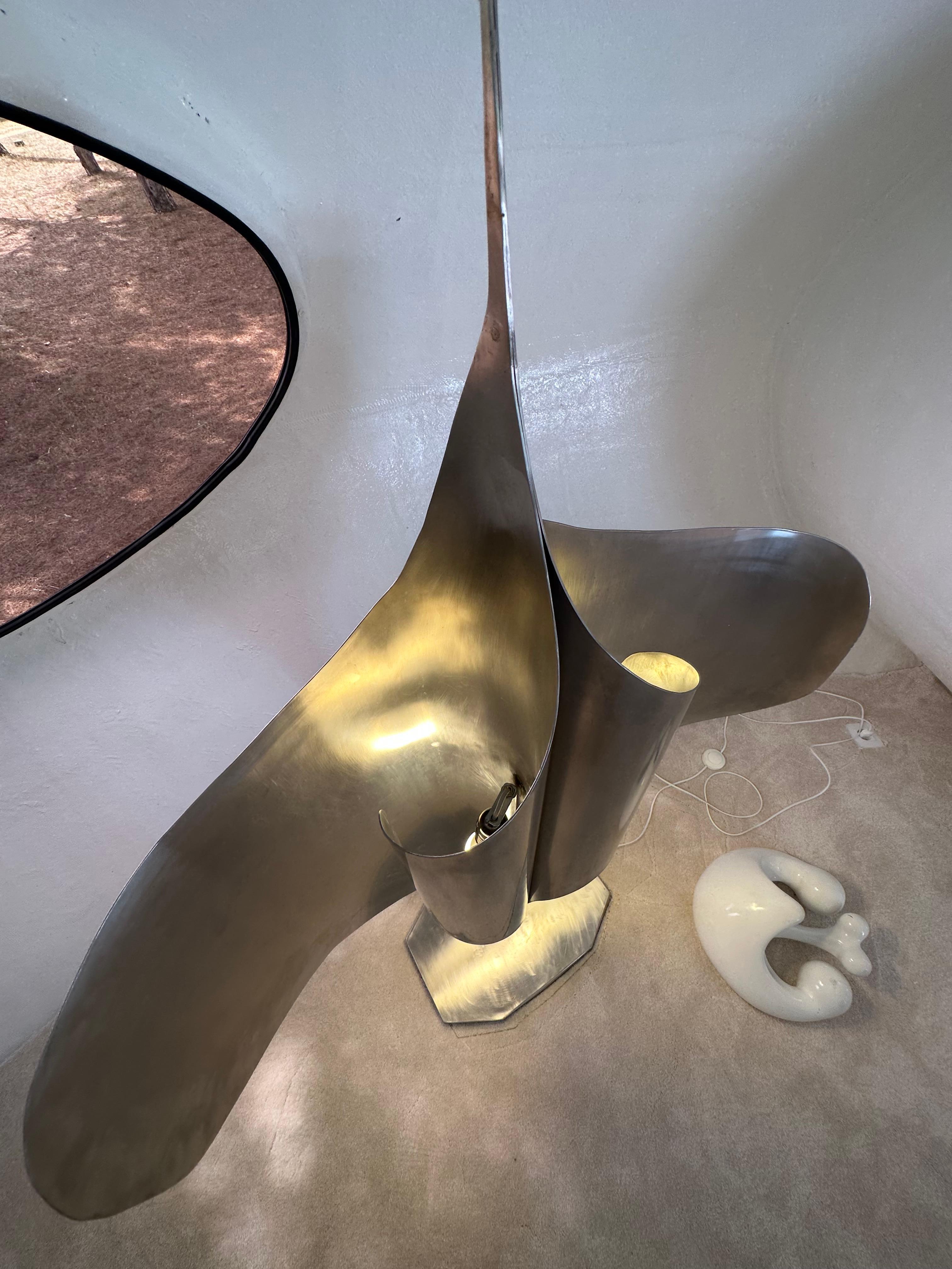 Important Lamp sculpture Louis Durot 3