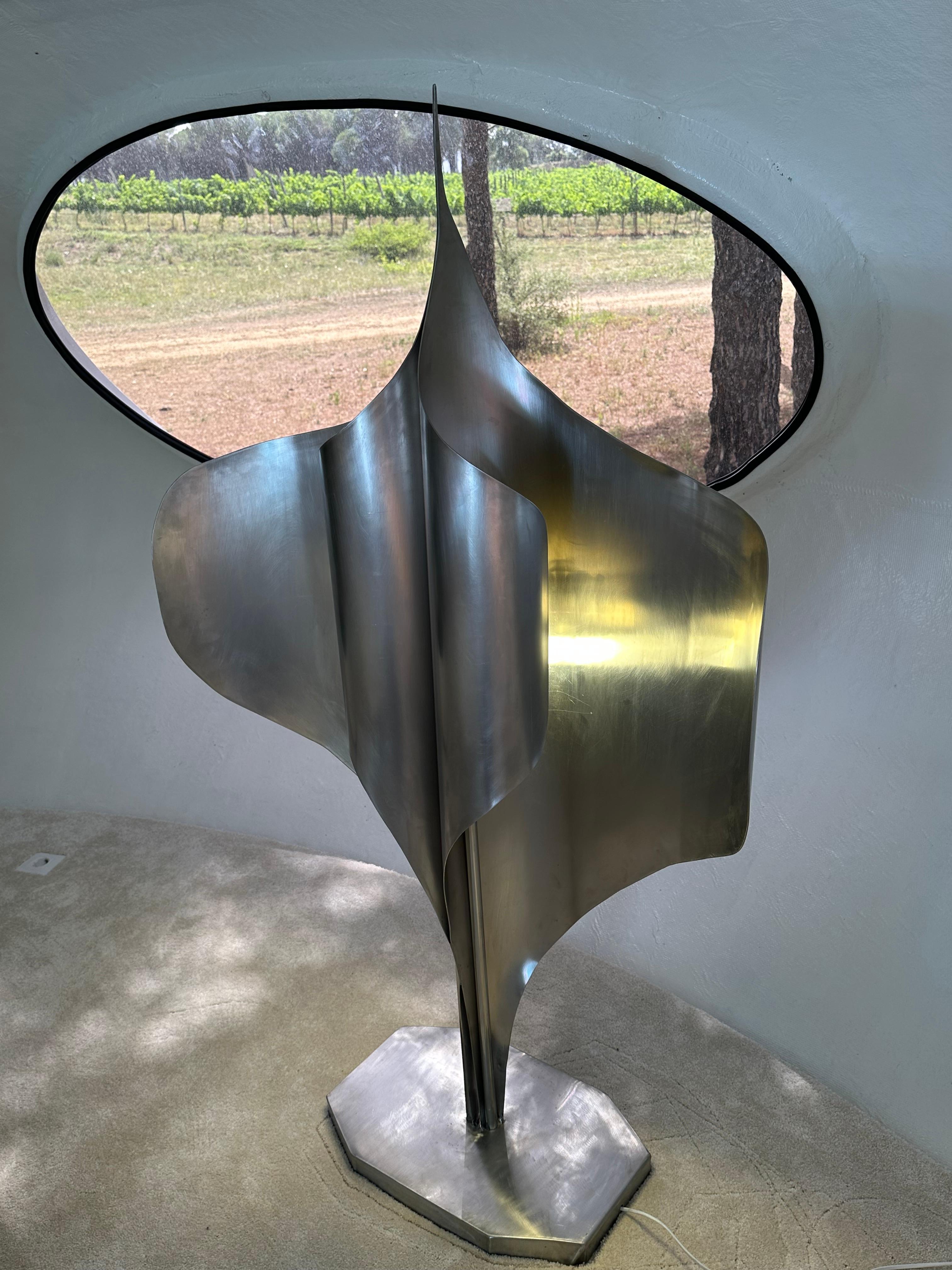 Important Lamp sculpture Louis Durot  For Sale 5