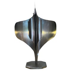 Important Lamp sculpture Louis Durot 