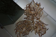 Important Large Chandelier Elica Model  by Aureliano Toso Murano 1960 - 70