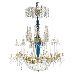 Important Large Russian Chandelier, Late 18th C