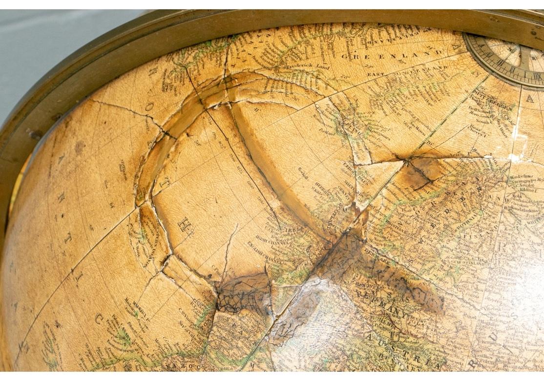 Important Late 19th C. Terrestrial Globe on Stand for H.B. Nims After Copley For Sale 8