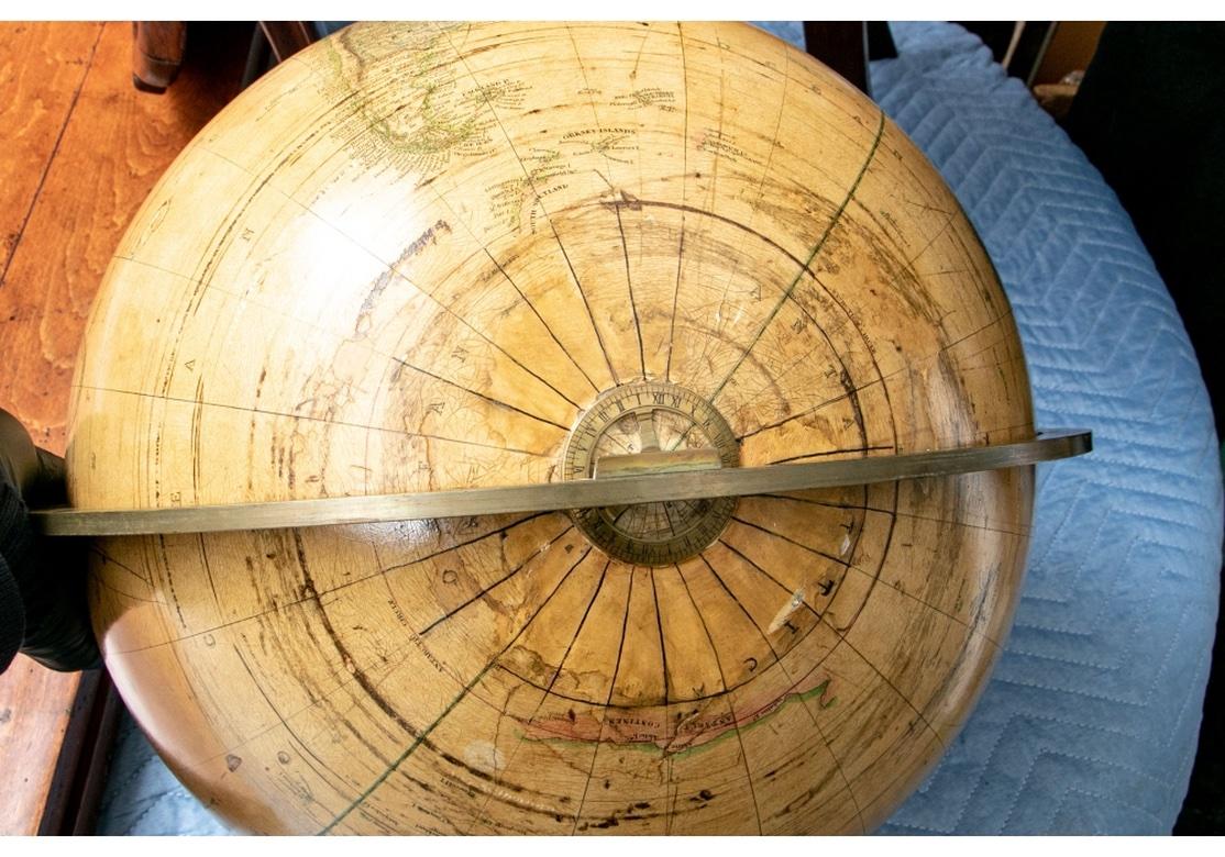 Important Late 19th C. Terrestrial Globe on Stand for H.B. Nims After Copley For Sale 12