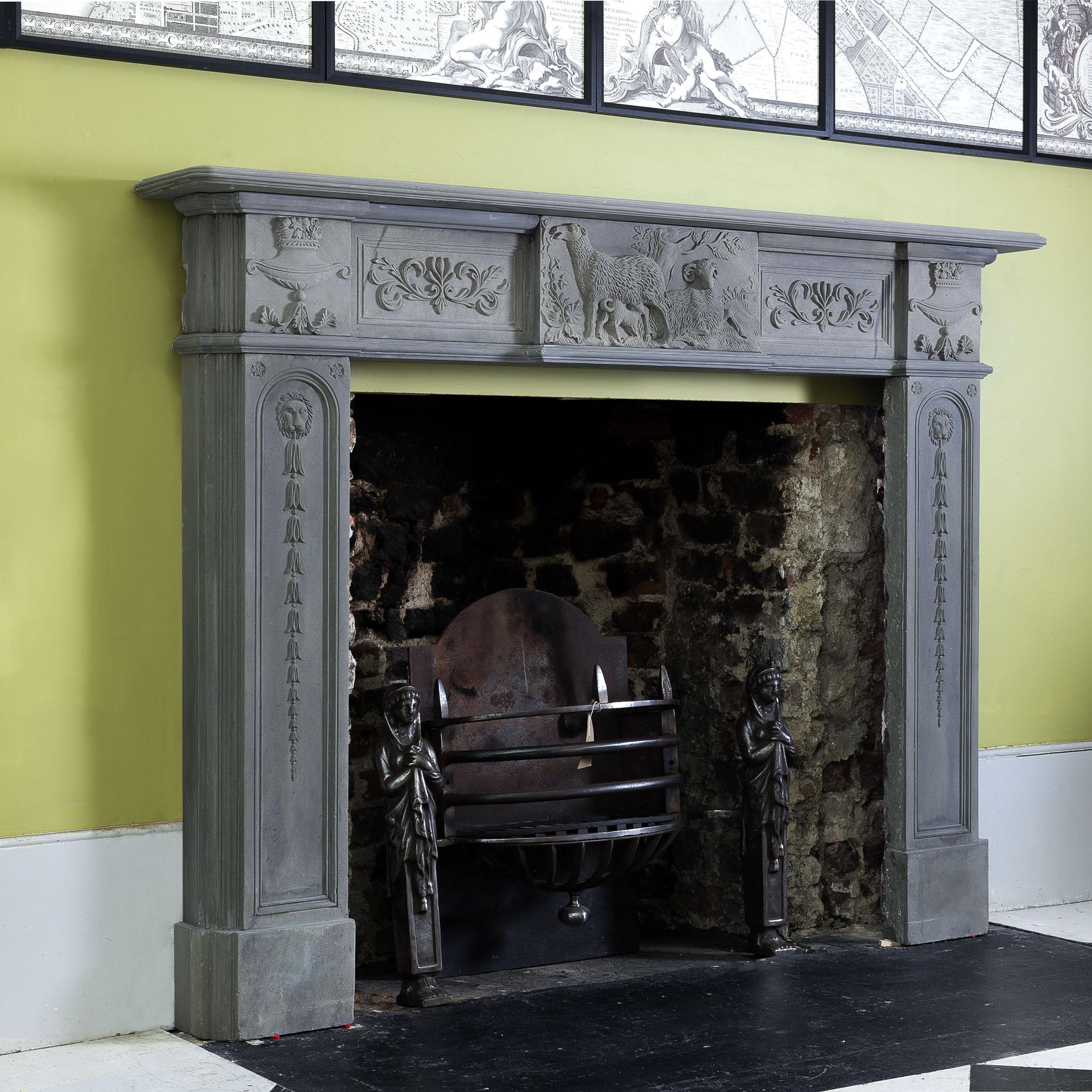 Important Late Georgian Scottish Stone Fireplace 3