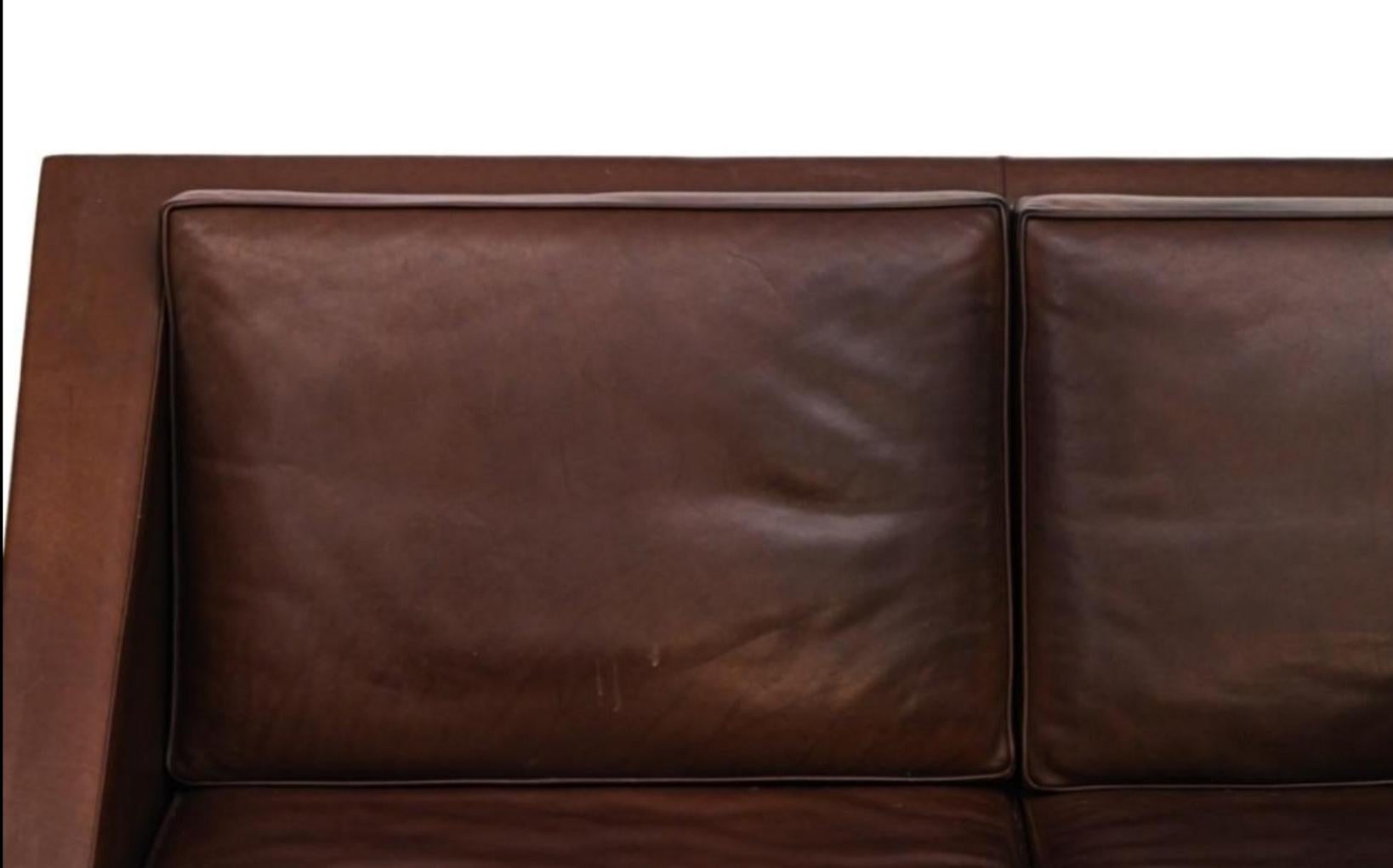 Important Leather Sofa By Charles Ramos France 1958 For Sale 10