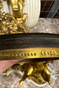 Important Lerolle Freres Clock 5 Putti Figures 19th Century