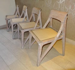 Liberty Arts & Crafts Nouveau Richard Riemerschmid Limed Oak Chairs