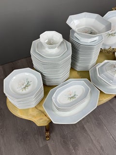 Important Limoges Porcelain Dinner Service, 71 Pieces, 20th Century