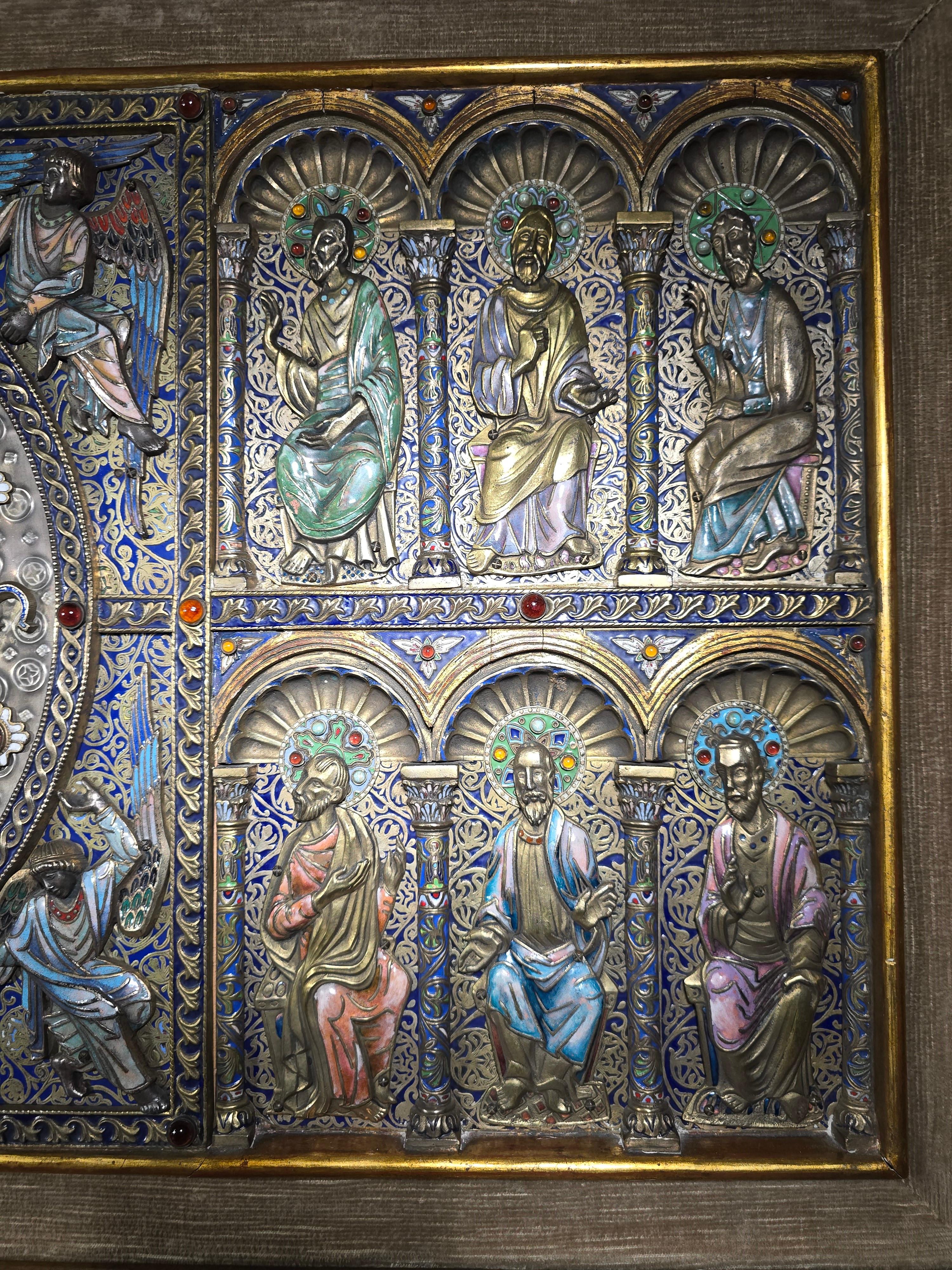 Important Limoges-Style Altar Panel For Sale 6