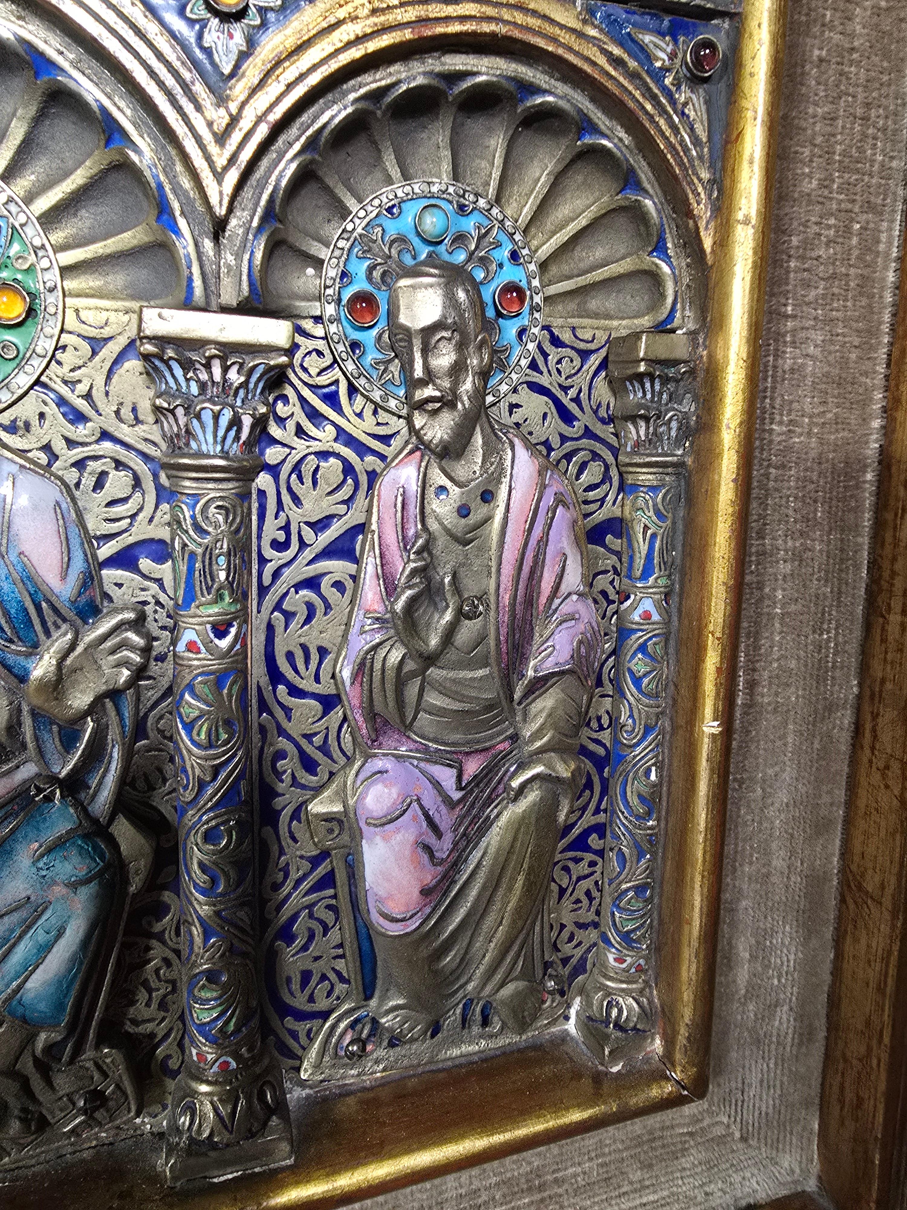 Important Limoges-Style Altar Panel For Sale 14