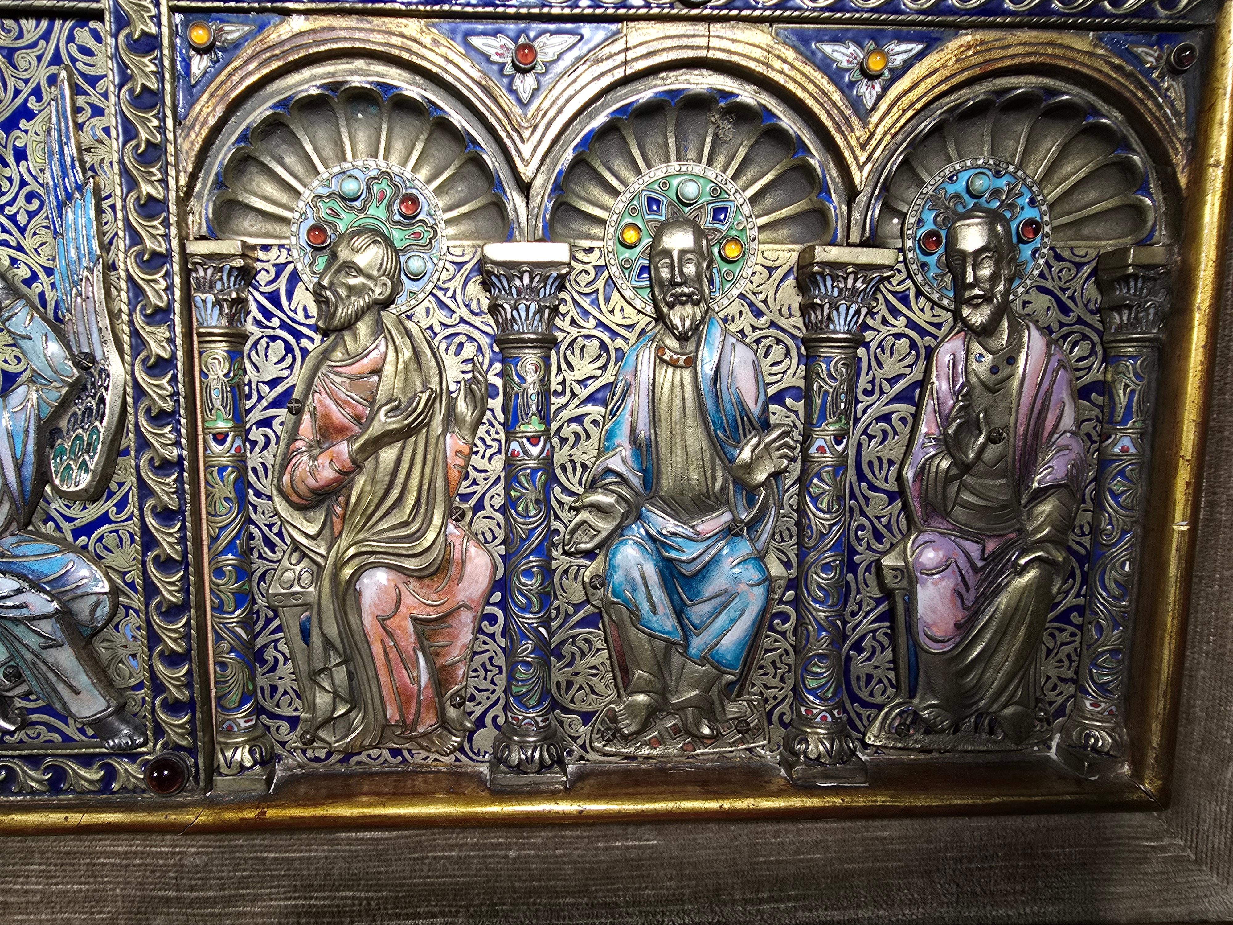 Important Limoges-Style Altar Panel For Sale 2