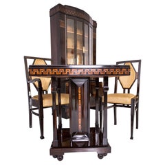 Important Living Room Set by Ludwig Alter Darmstadt Jugendstil, 1908'