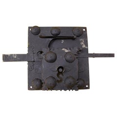 Important Lock in Sheet Steel from the 17th or 18th Century