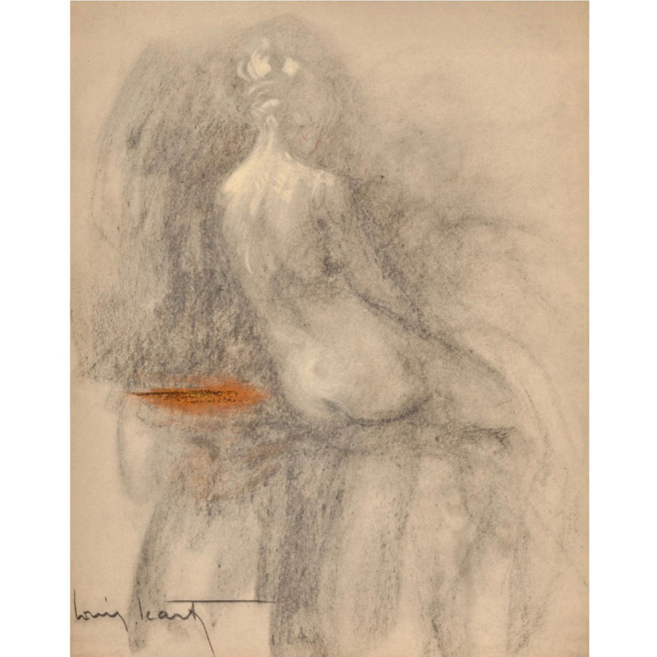 Louis Icart (French, 1888-1950) Dessin des Femmes, circa 1928 
Hand-colored lithograph on paper of a nude female back side.

Sheet: 17.5 x 13-1/2 inches (44.5 x 34.3 cm) (sheet) 
Signed in plate on lower left 

Accompanied by a Certificate of