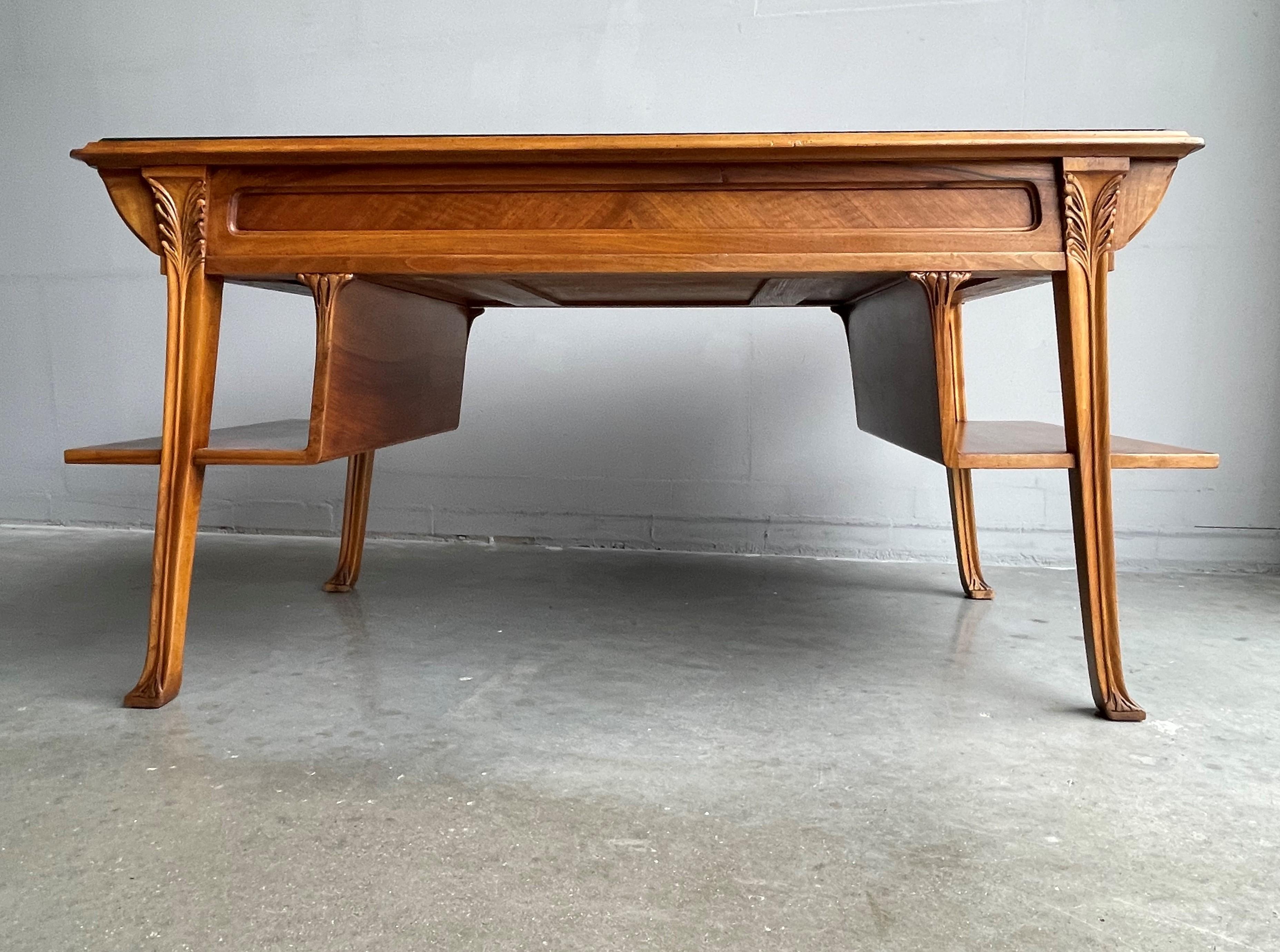 Important Louis Majorelle Art Nouveau Desk and Chair, Bookcase & Filing Cabinet 6