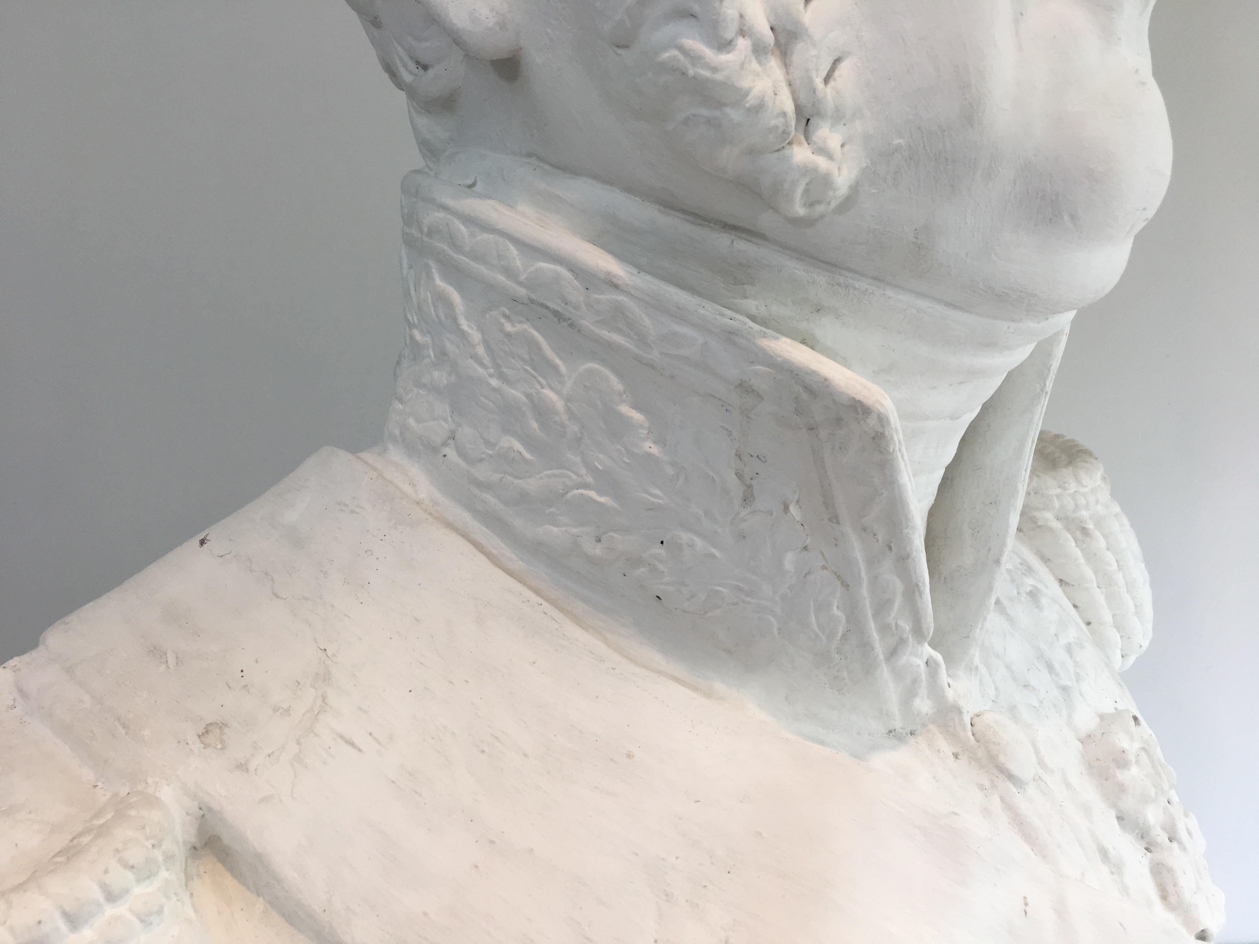 Important Louis-Philippe Plaster Bust, French, circa 1880 9