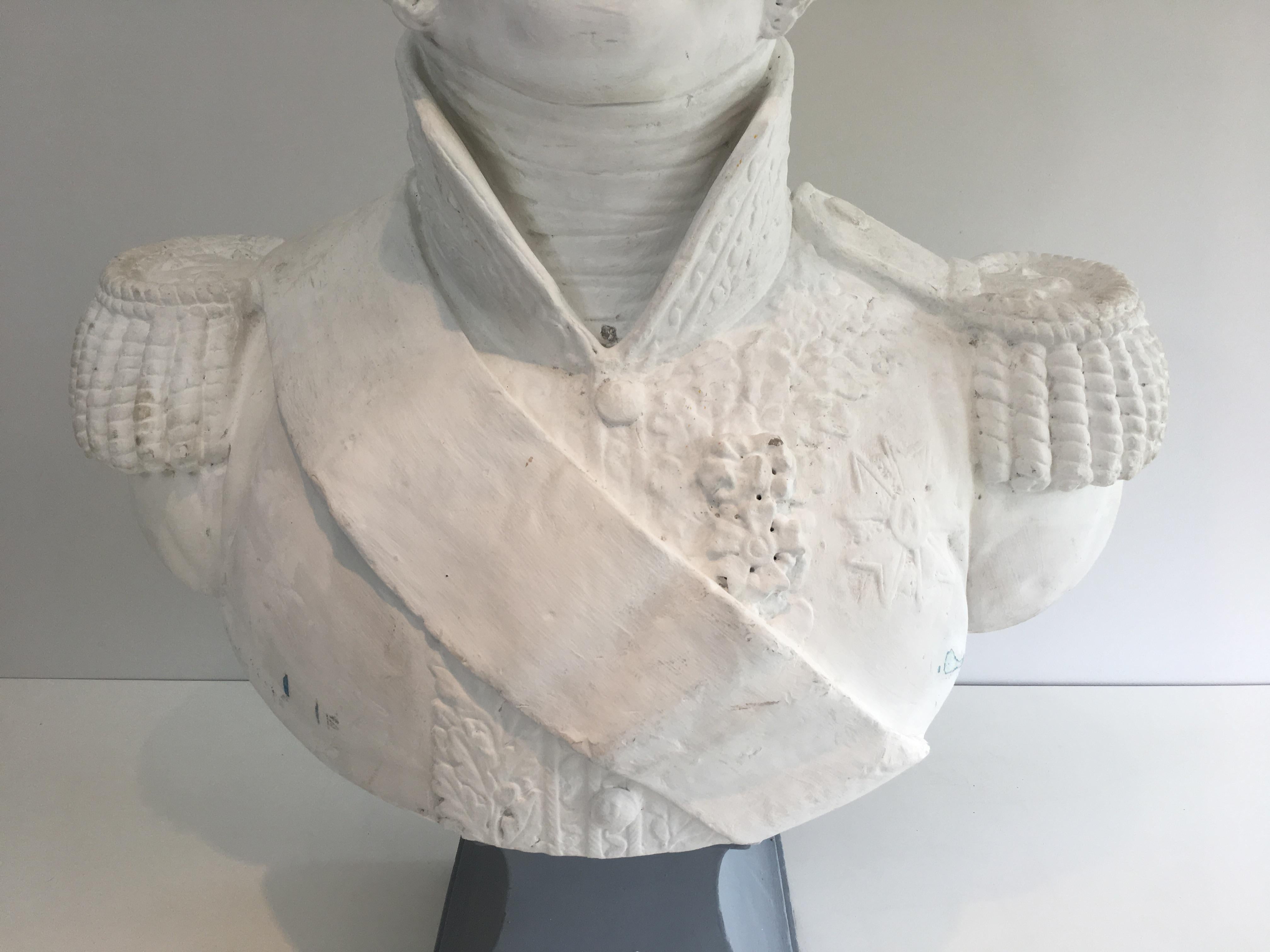 Important Louis-Philippe Plaster Bust, French, circa 1880 10