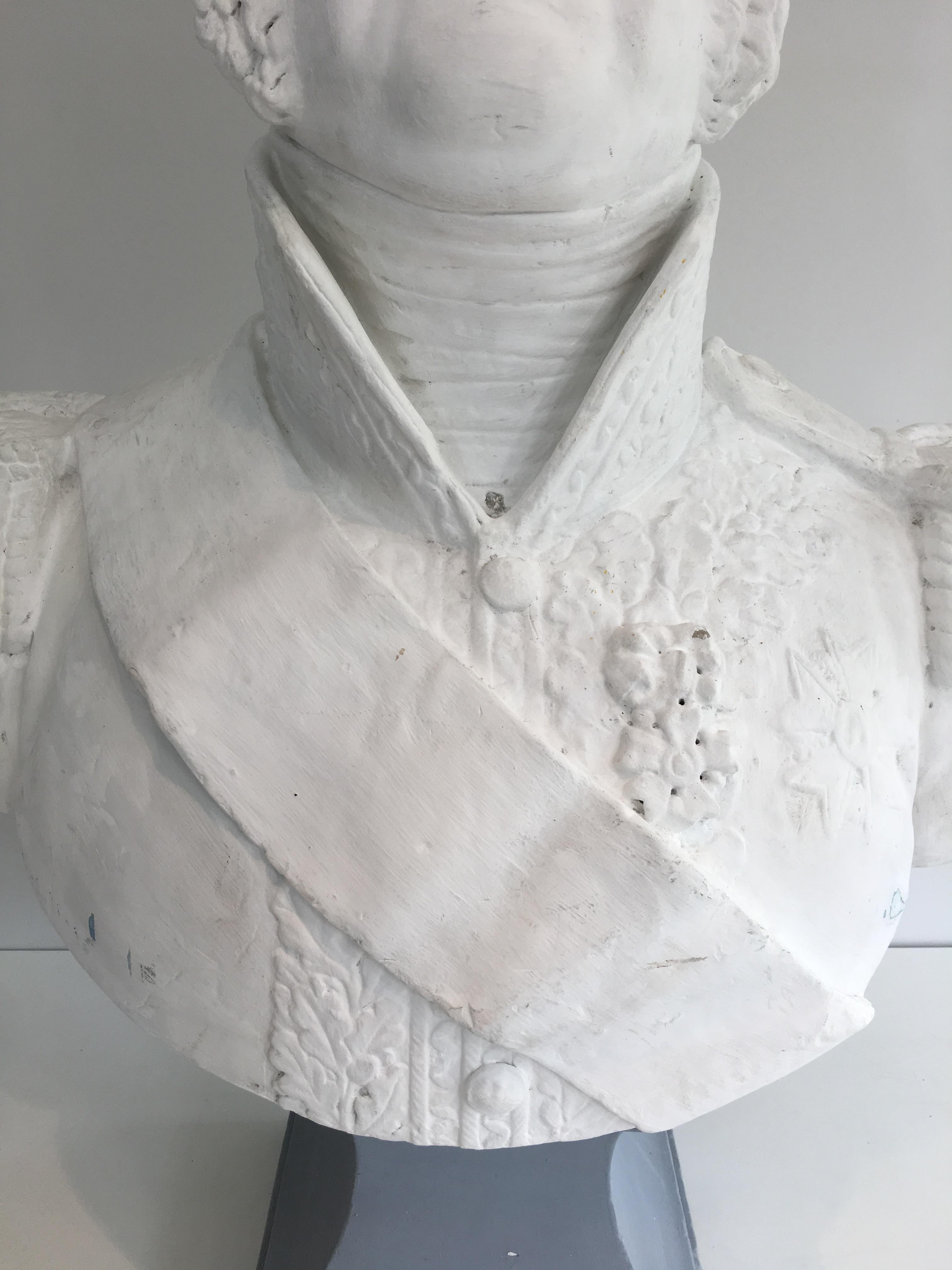 Important Louis-Philippe Plaster Bust, French, circa 1880 11