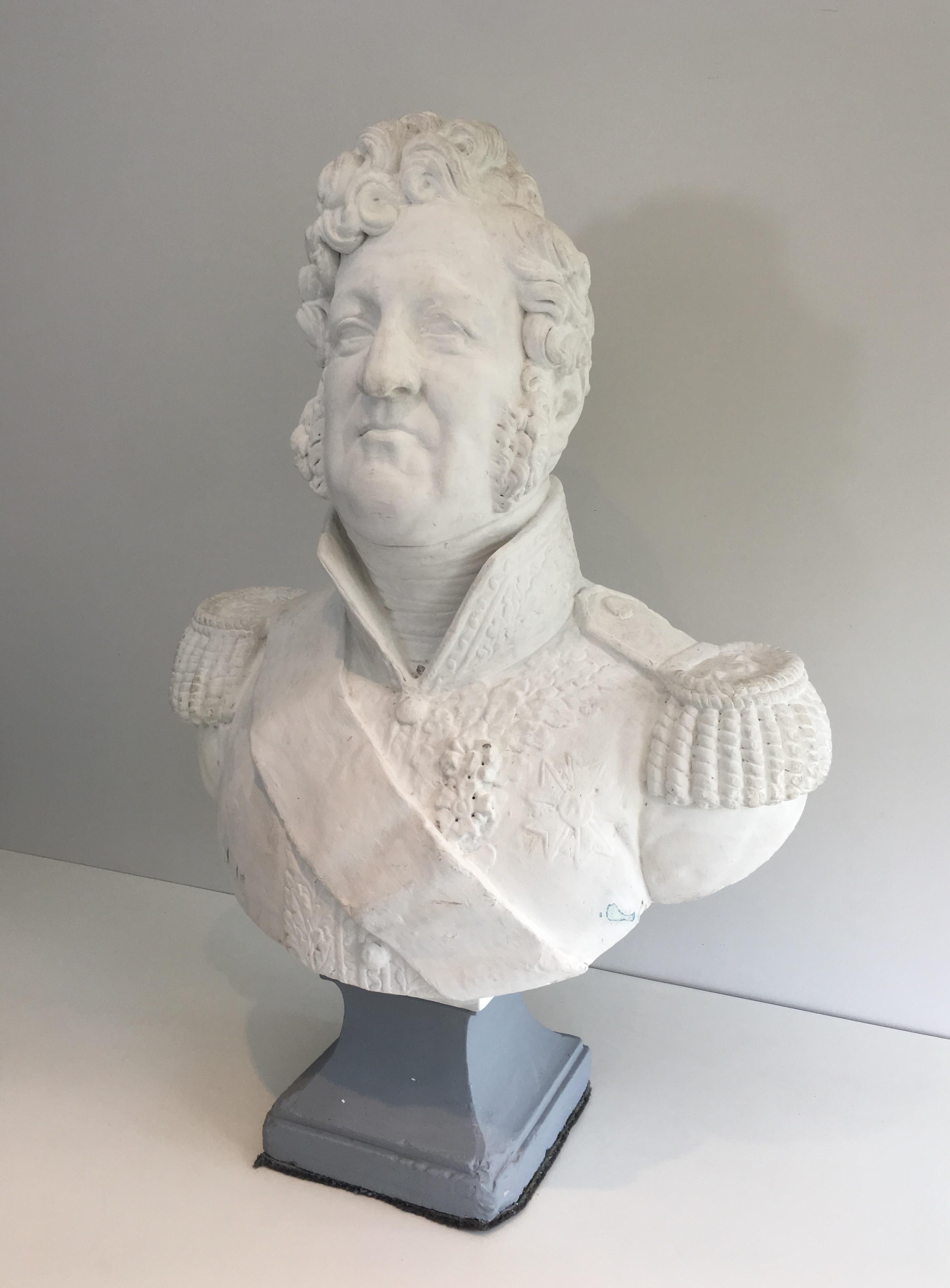 Important Louis-Philippe Plaster Bust, French, circa 1880 15