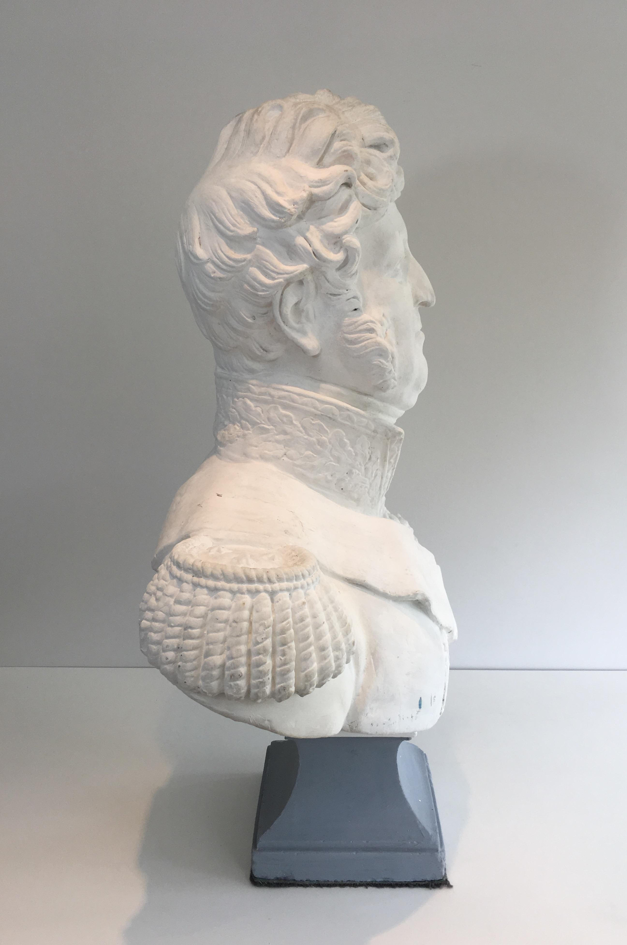 Important Louis-Philippe Plaster Bust, French, circa 1880 1