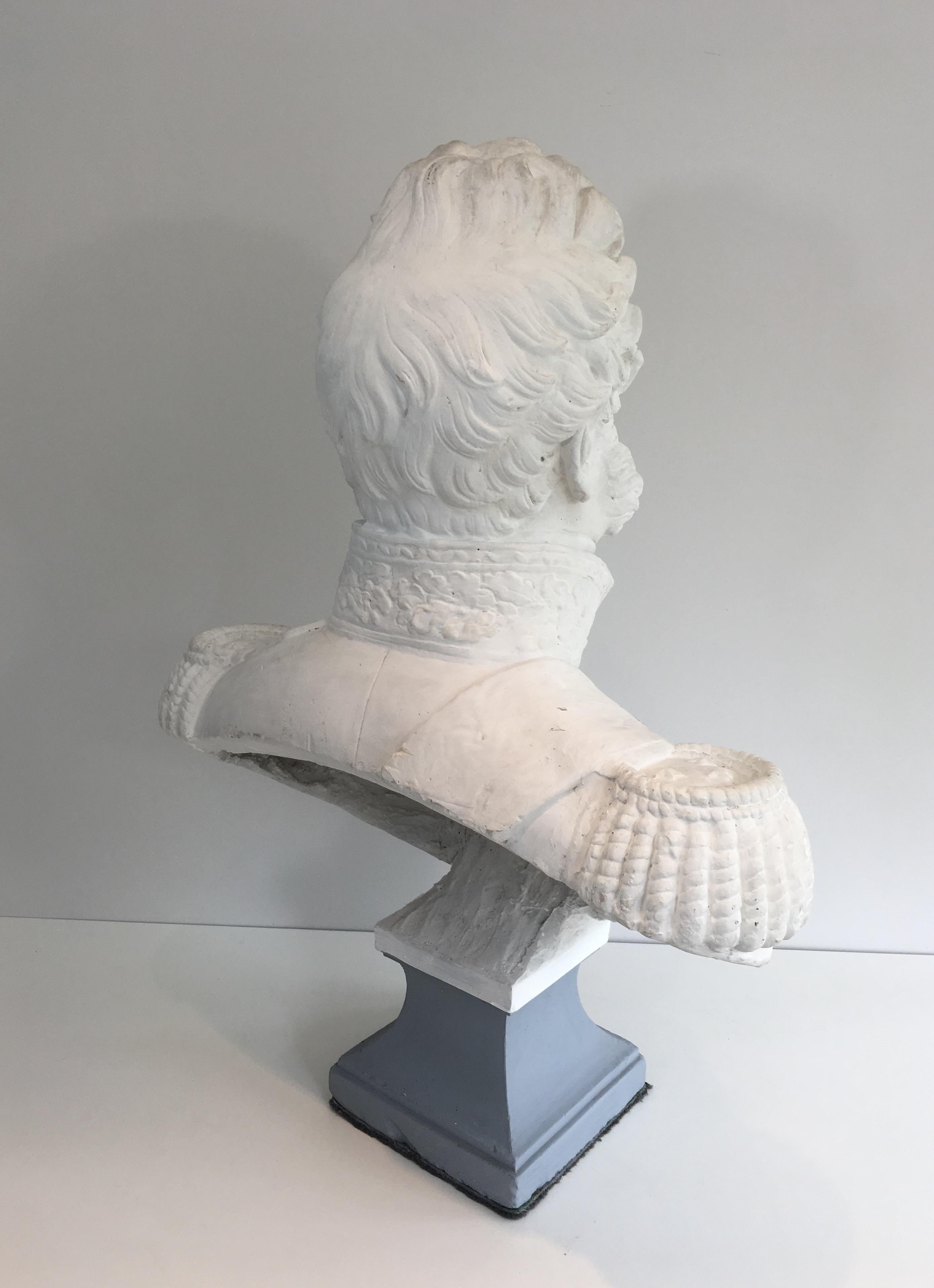 Important Louis-Philippe Plaster Bust, French, circa 1880 2