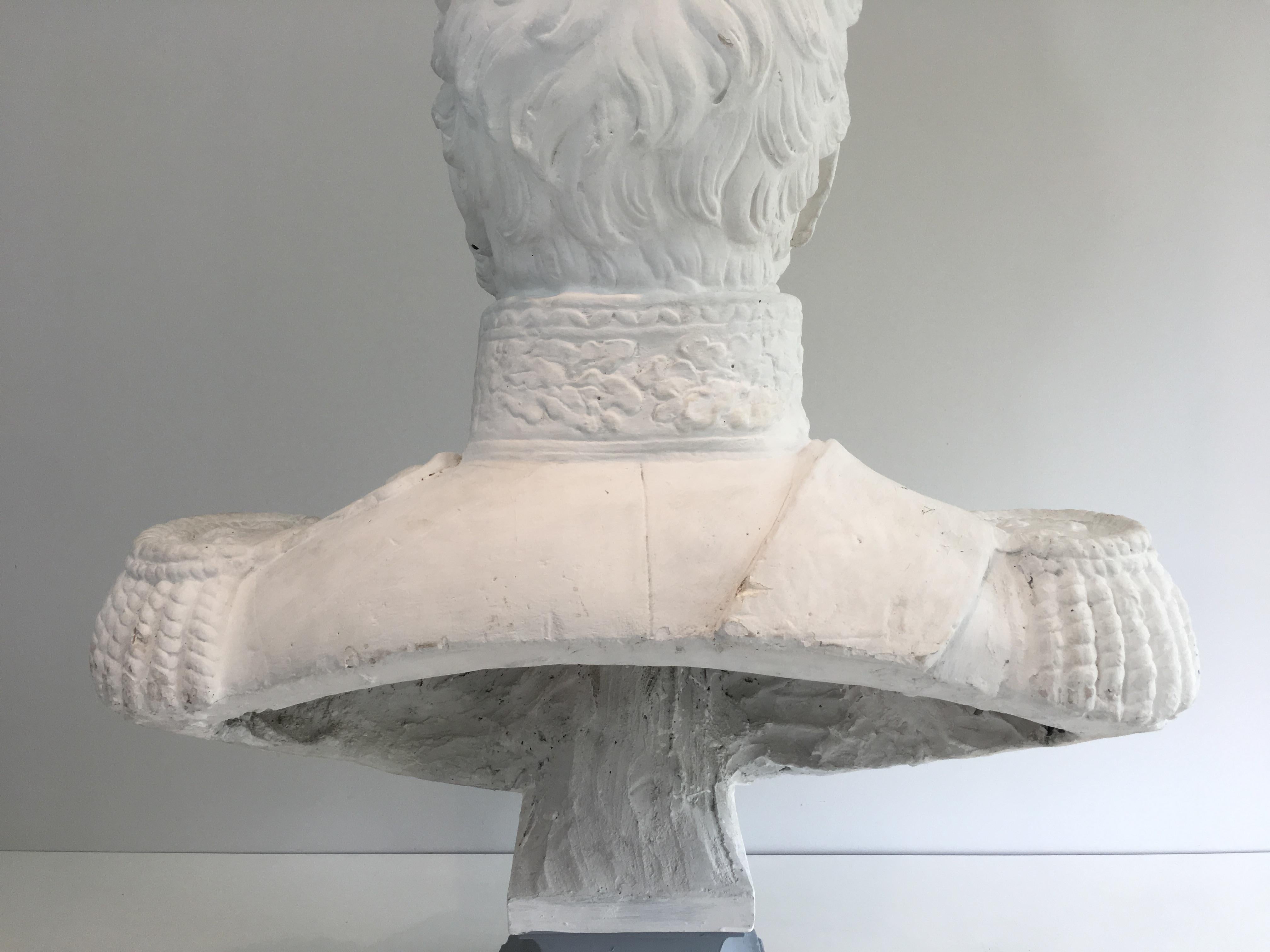 Important Louis-Philippe Plaster Bust, French, circa 1880 4
