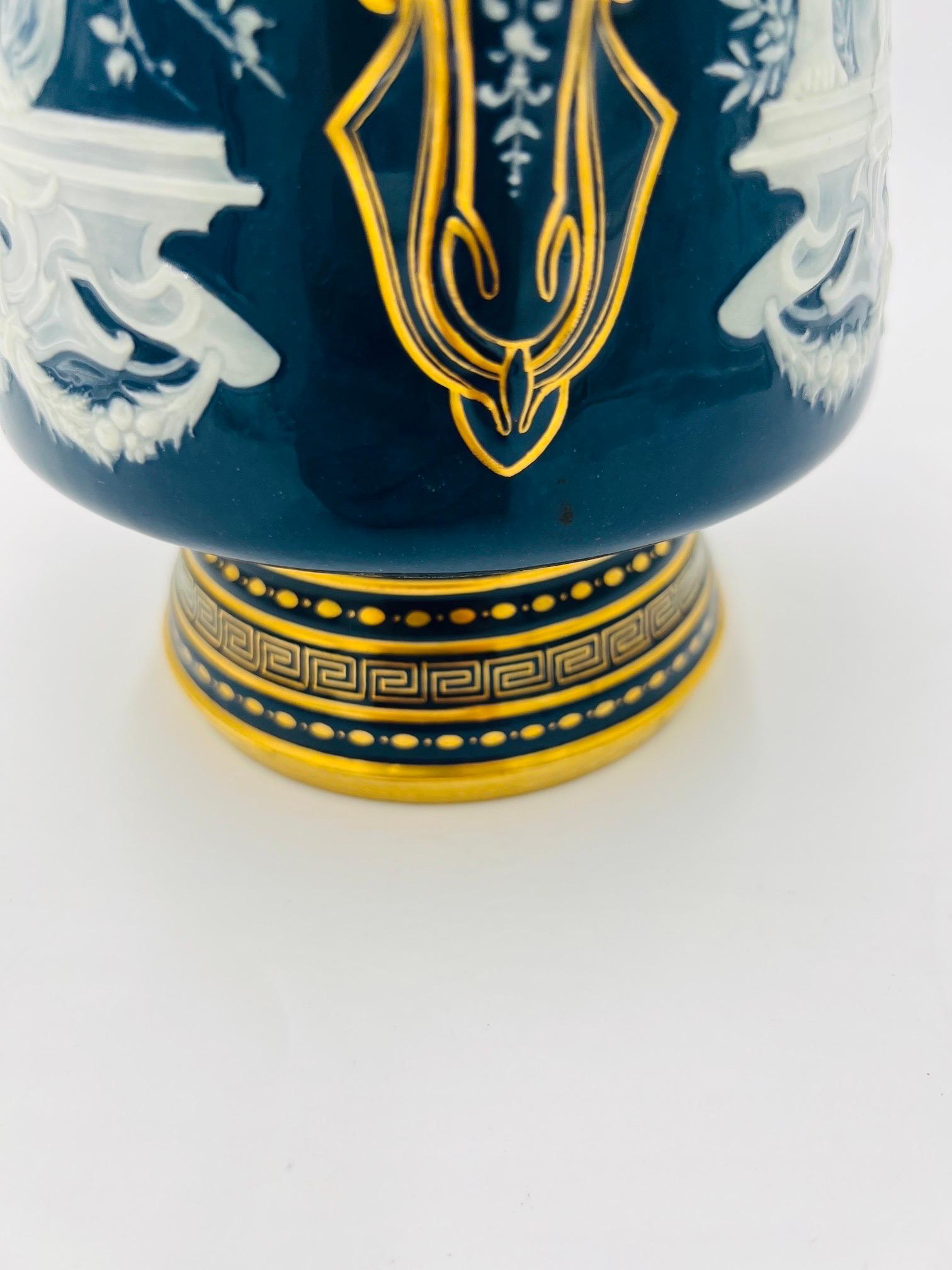 Important Louis Solon Mintons Pate-Sur-Pate “Cardinal Virtues” Porcelain Vase 5