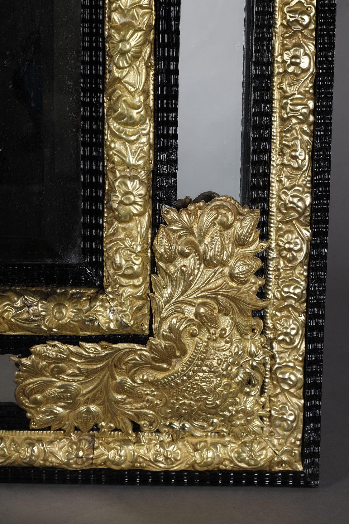 Late 19th Century Important Louis XIV Style Miror with Parecloses For Sale