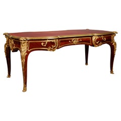 Important Louis XV Style Bureau Plat Attributed to G. Durand, France, Circa 1880