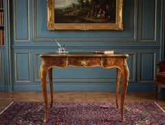Important Louis XV Style Marquetry Bureau Plat by François Linke