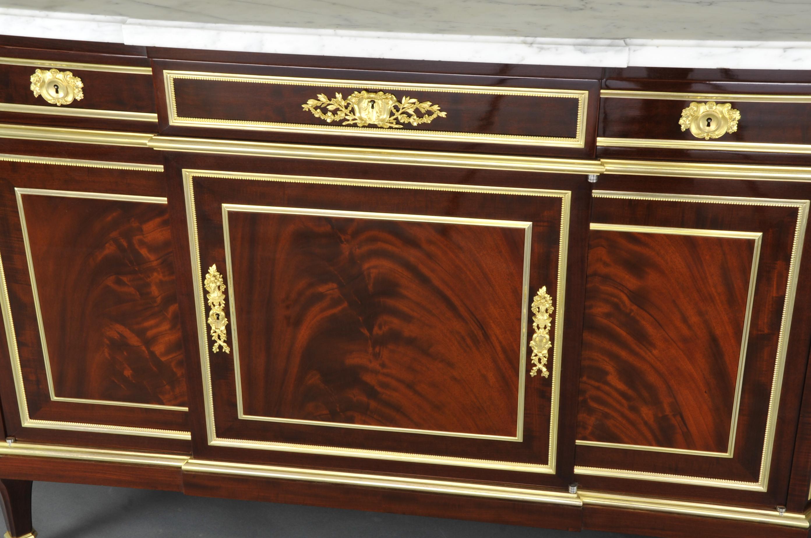 Ormolu Important Louis XVI Commode Stamped Gervais Durand For Sale
