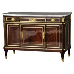 Antique Important Louis XVI Commode Stamped Gervais Durand