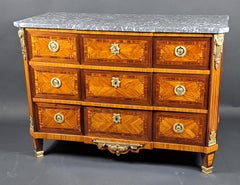Important Louis XVI Greek-style Commode Stamped MF Roht And JME
