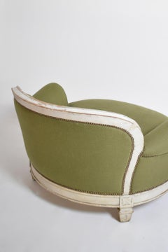 Important Louis XVI style armchair, 1940s
