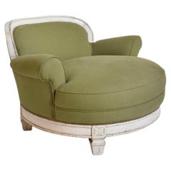 Important Louis XVI style armchair, 1940s