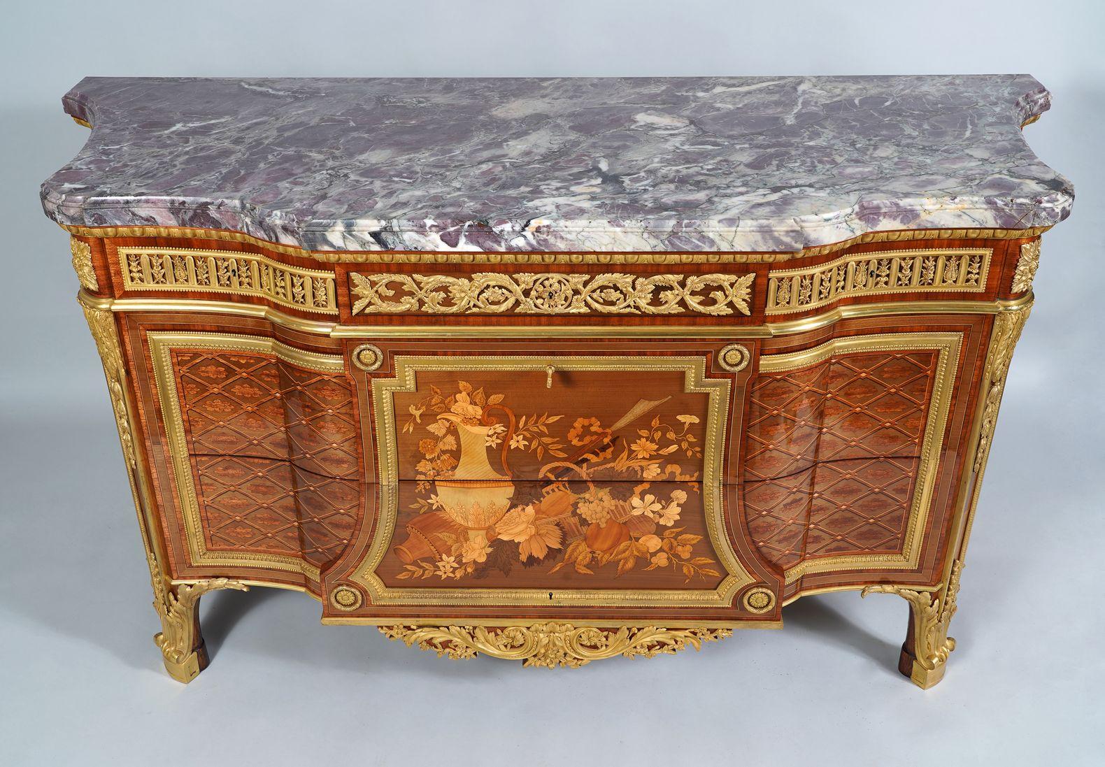 Francese Importante commode in stile Luigi XVI di F. Link, Francia, circa 1890 in vendita