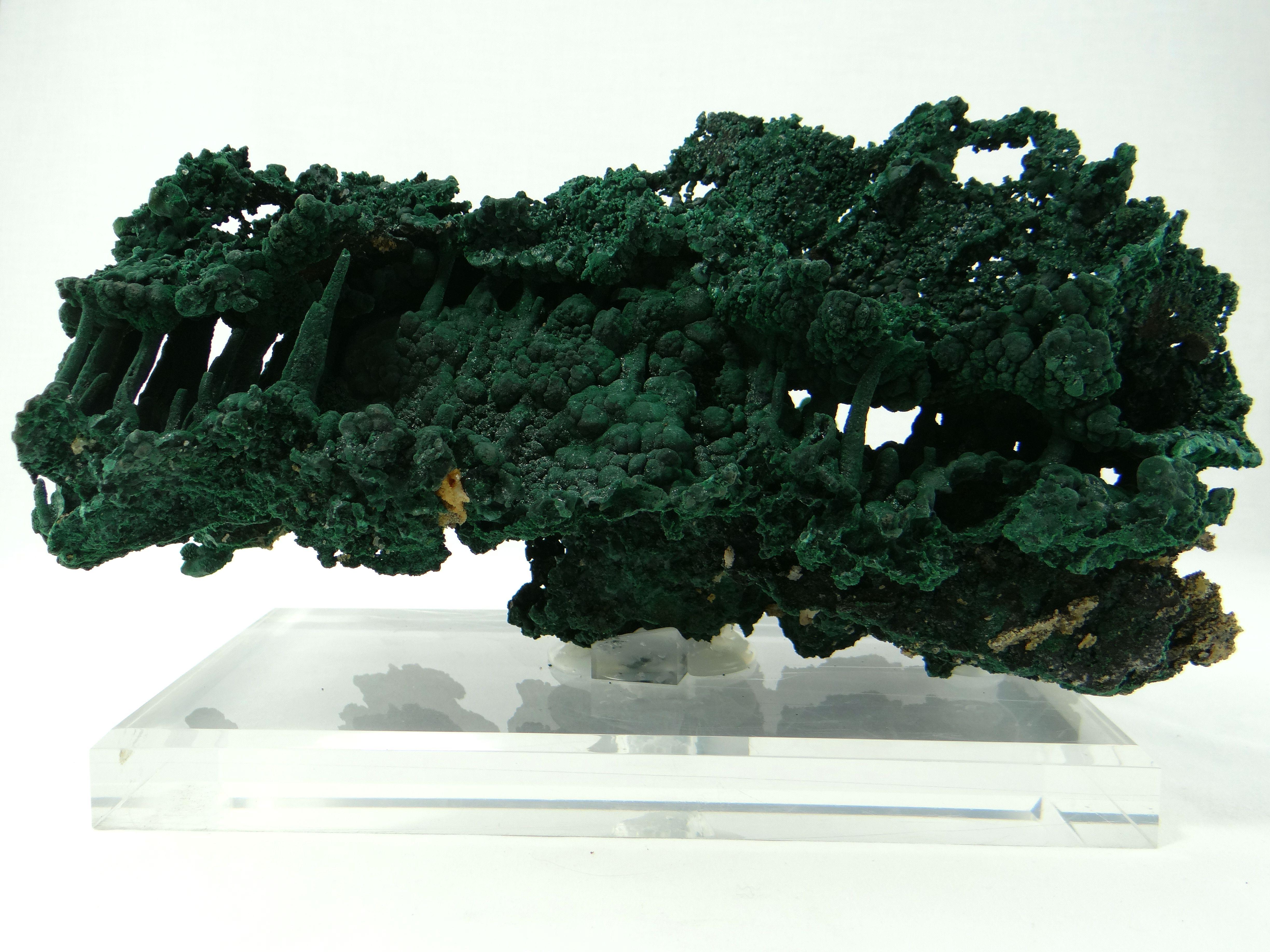 Important Malachite Stalactite from Congo, 1990 For Sale 4
