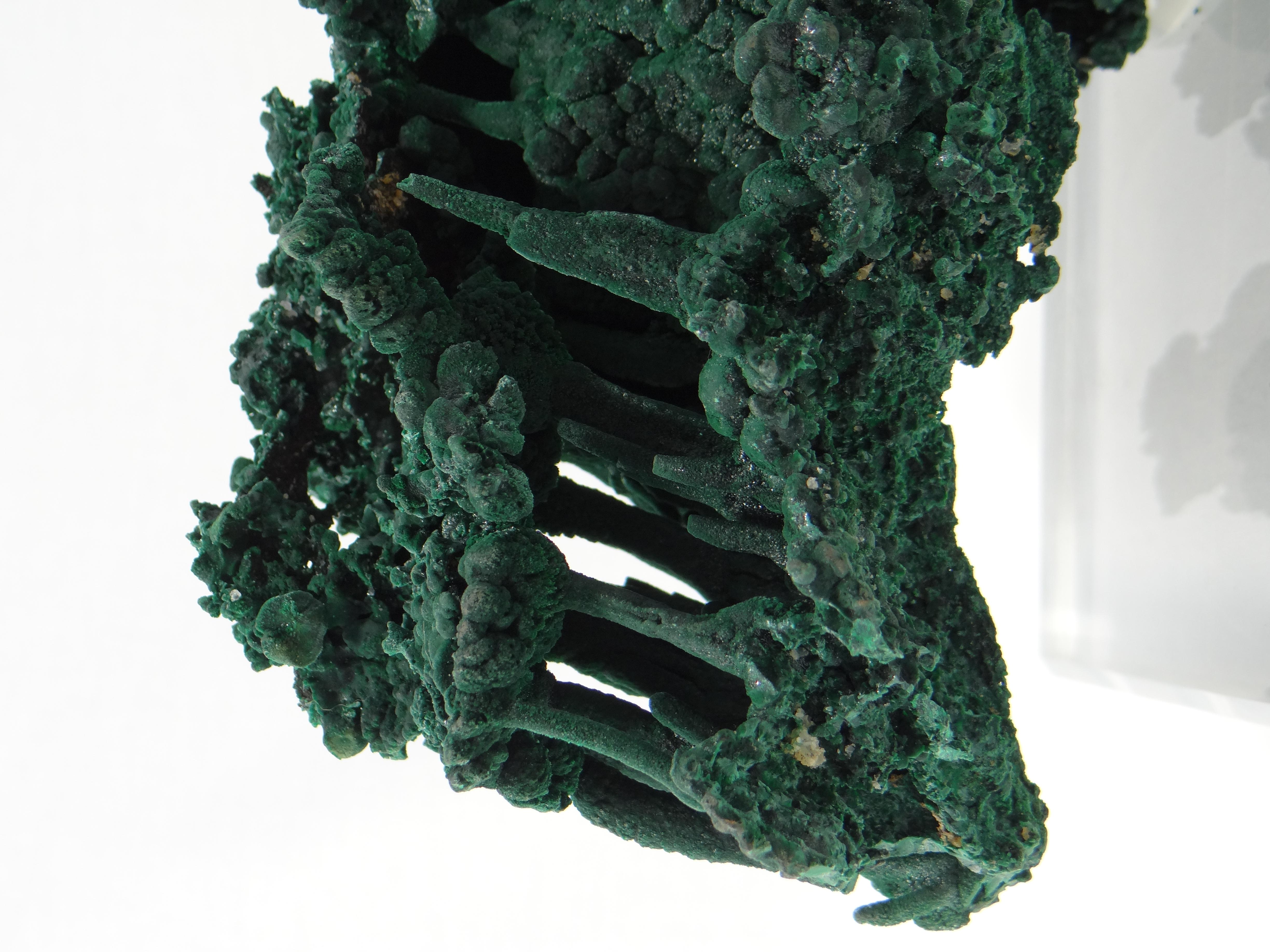 Important Malachite Stalactite from Congo, 1990 For Sale 6