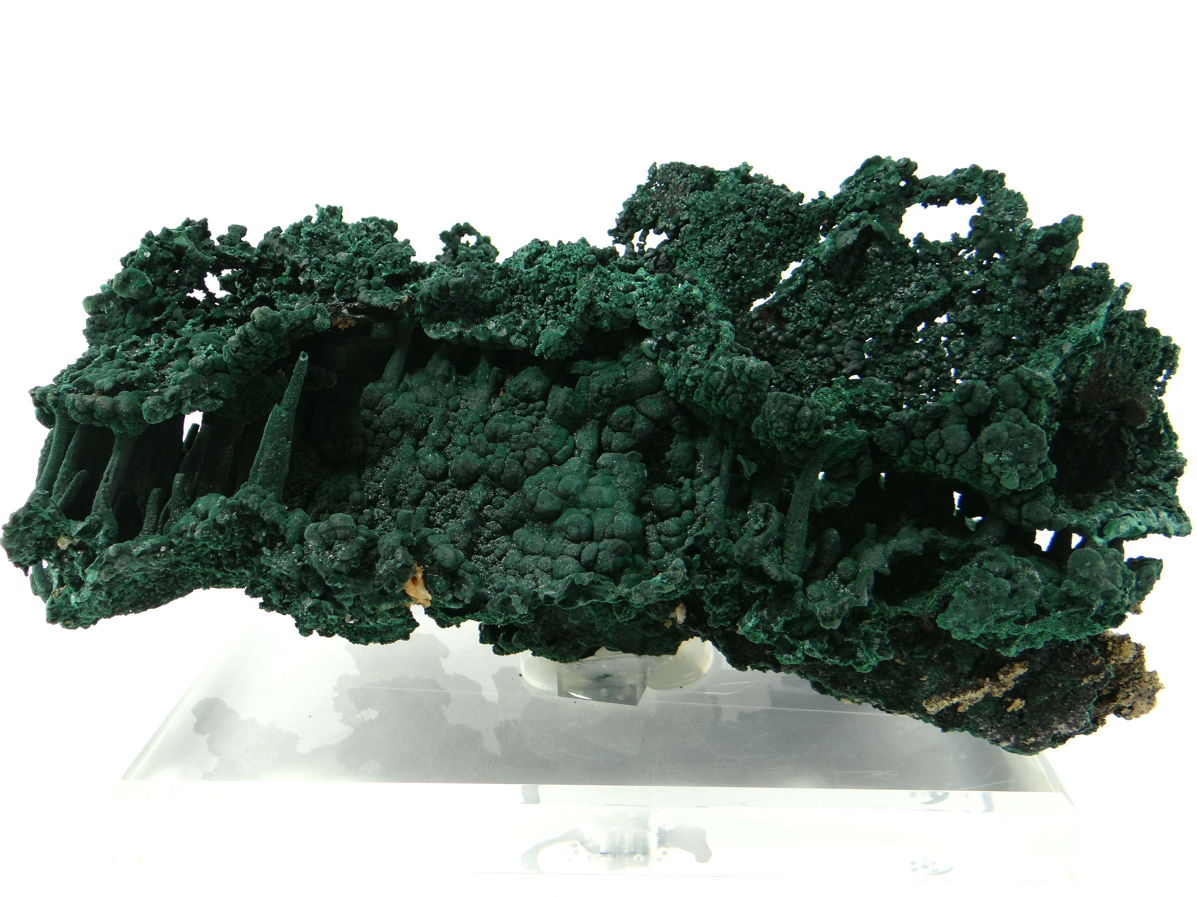Important Malachite Stalactite from Congo, 1990 For Sale 7