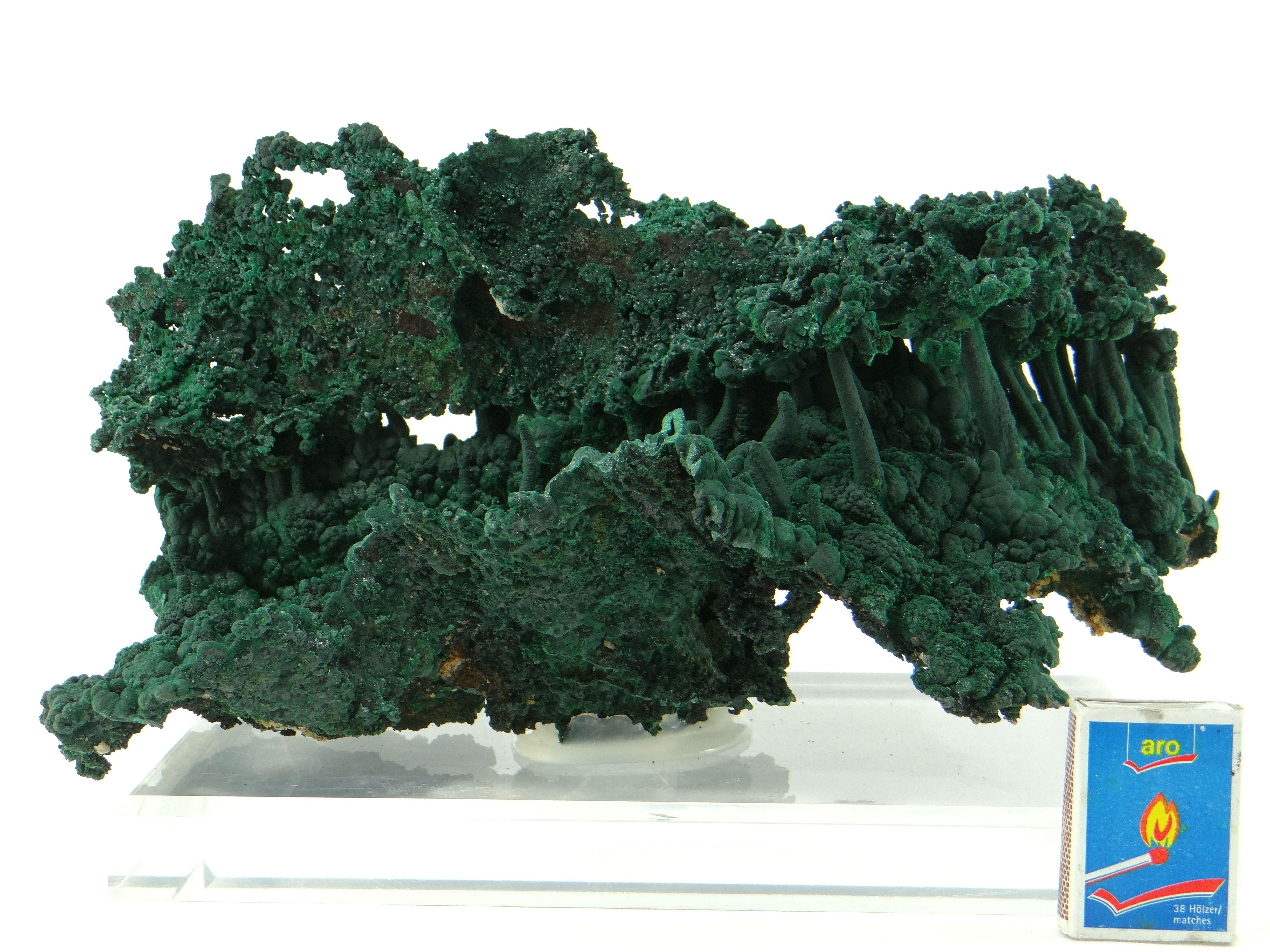 Important Malachite Stalactite from Congo, 1990 For Sale 12