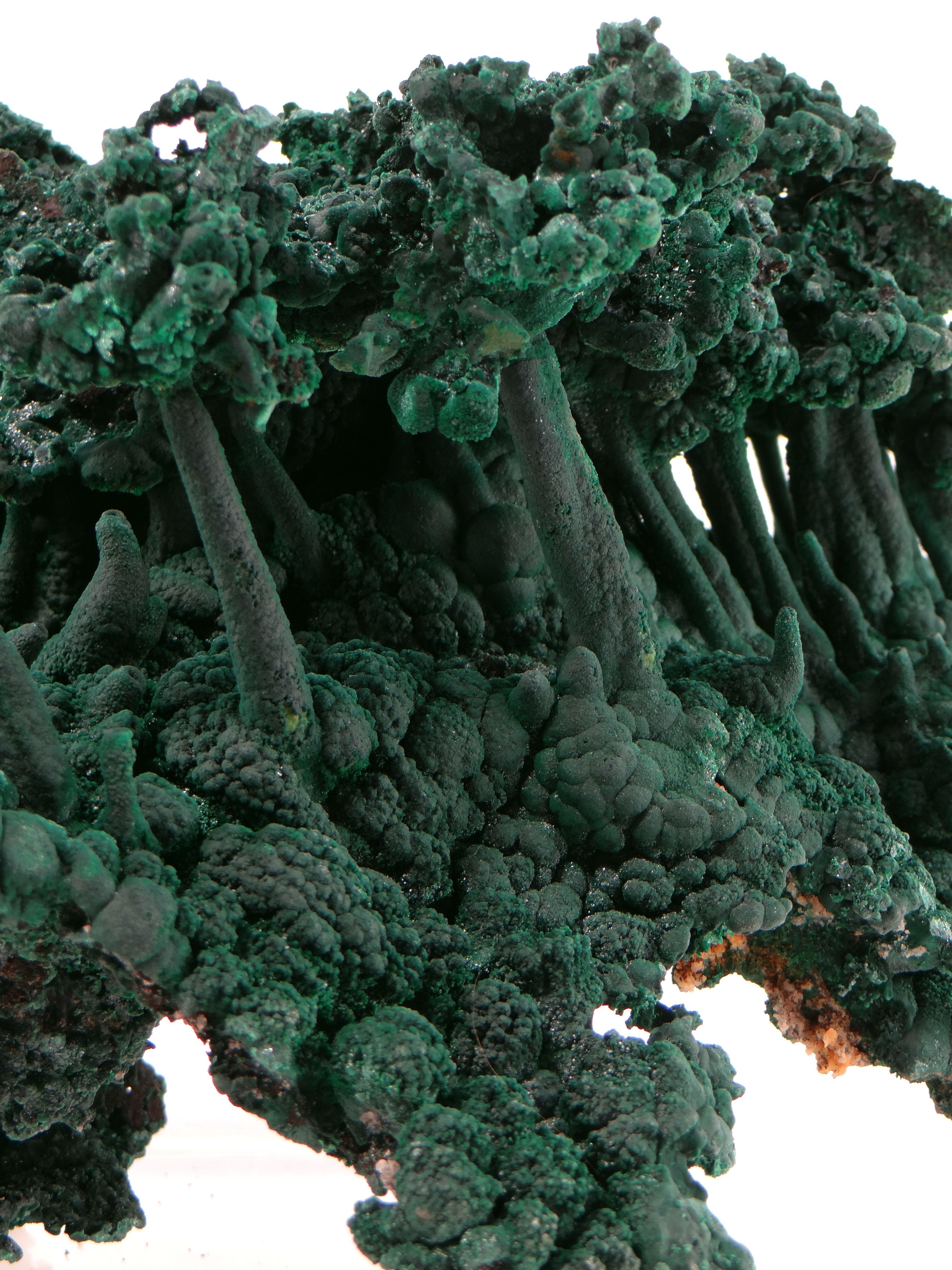 Important Malachite Stalactite from Congo, 1990 In Fair Condition For Sale In Tours, FR