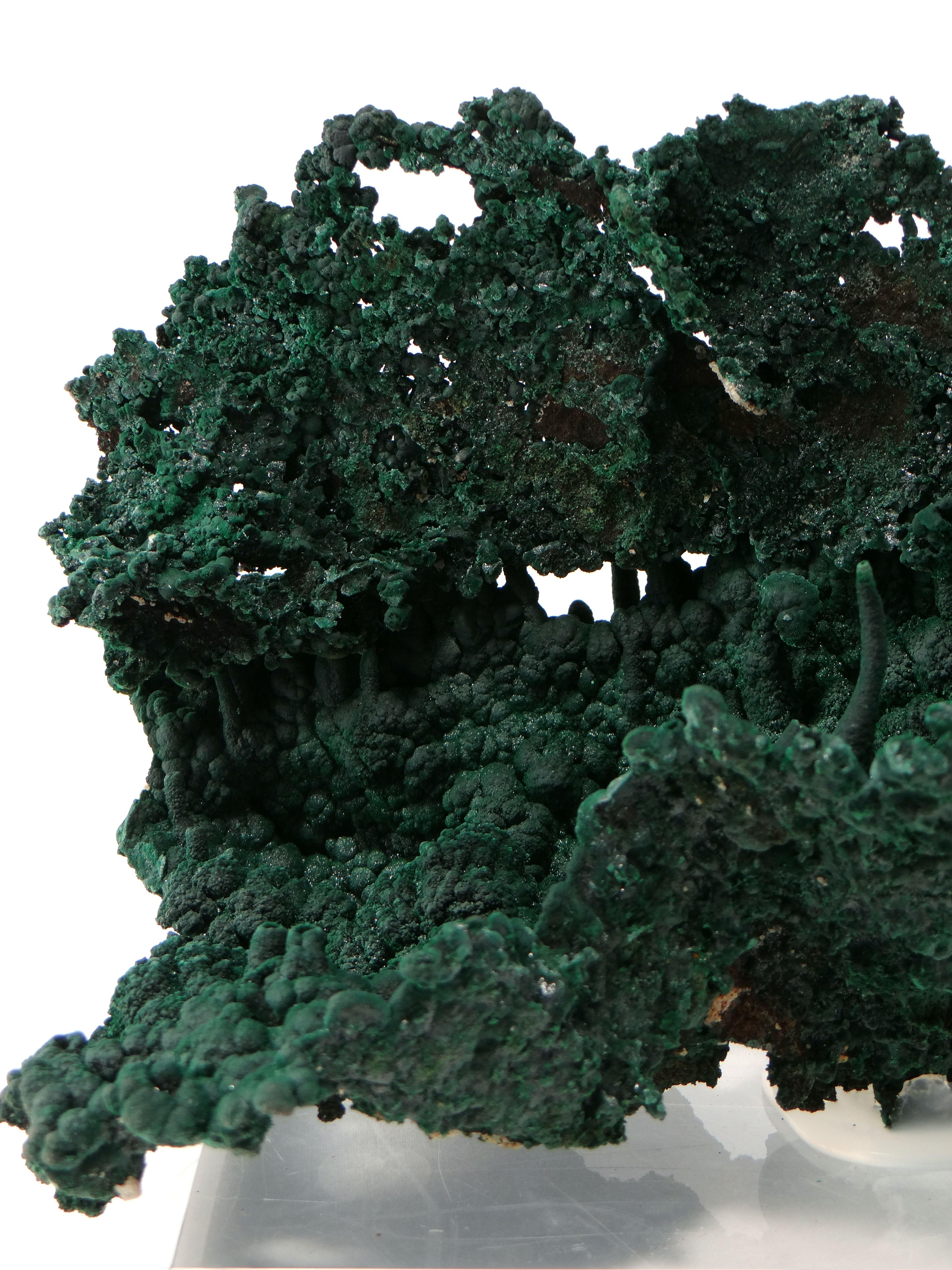 Important Malachite Stalactite from Congo, 1990 For Sale 1